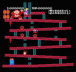 Donkey Kong gameplay screenshot